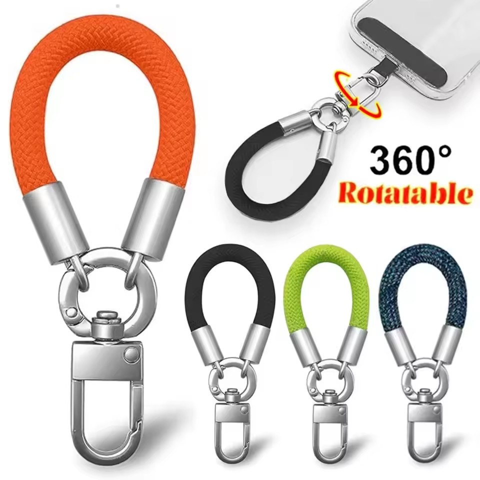 Phone Accessories Usa - Metall-Handyband mit Drehbarem Metallclip, Hängender Stahlclip,