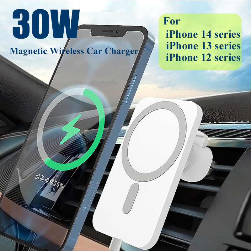 Phone Accessories Types - Drahtloses Ladegerät, magnetischer Autotelefonhalter für iPhone