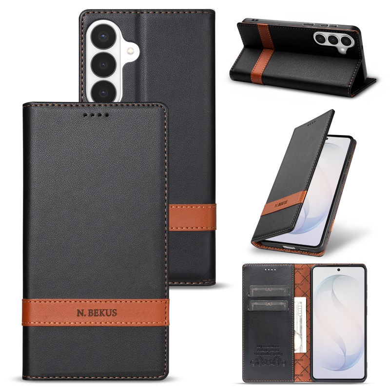 Phone Accessories Hippers - RFID-blockierende Kartenhalter-Brieftasche Klapphülle für Samsung Galaxy