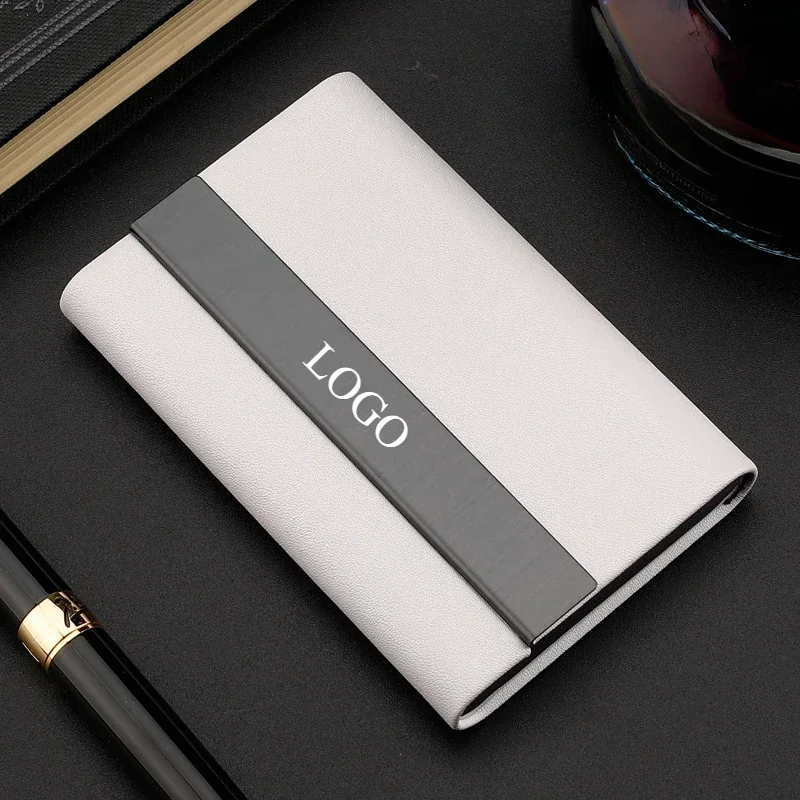 Phone Accessories Company - Benutzerdefiniertes Logo Superfaser PU-Leder Business Metall