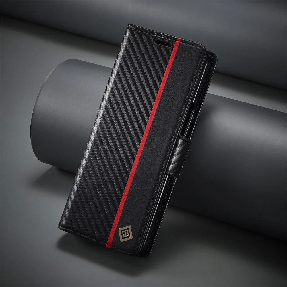 Luxus Carbon Fiber PU Leder Ab – Phone Accessories Hippers Bewertung und Preis