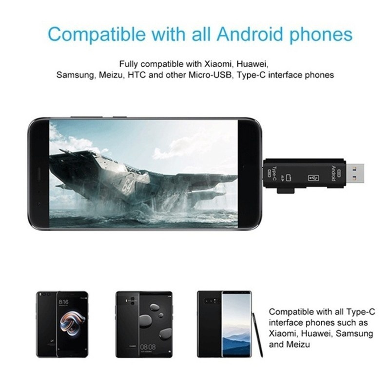 5-in-1 Multifunktions-USB 2.0  – Phone Accessories Types Bewertung und Preis