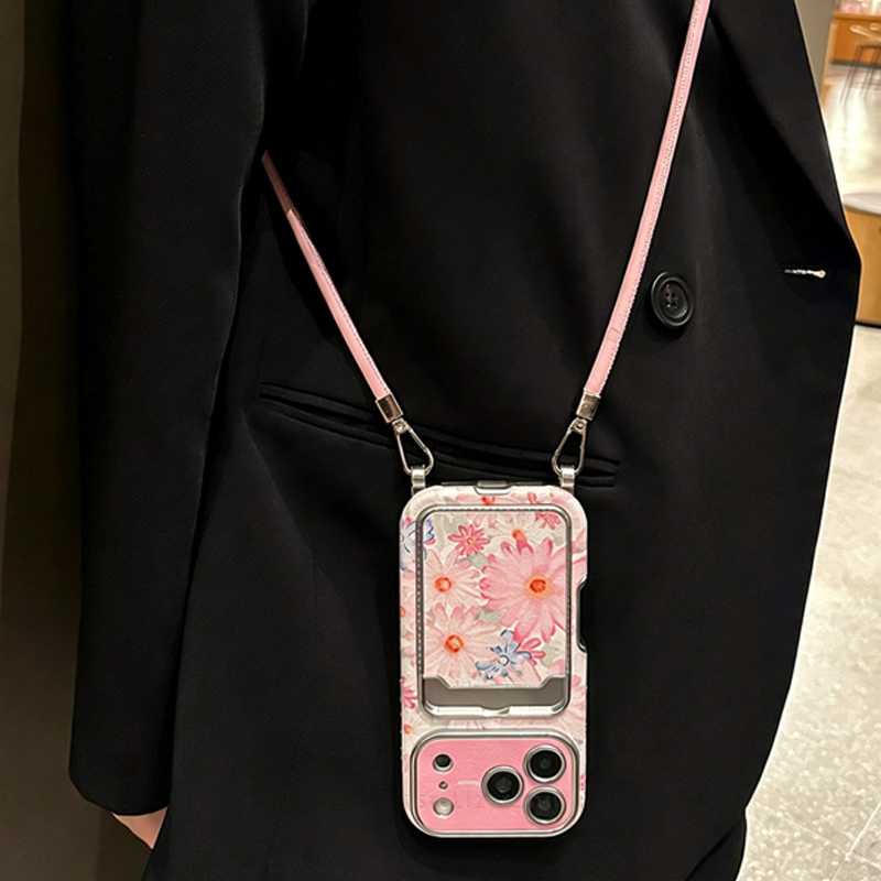 Rosa Blumenmuster Kunstleder-T – Phone Accessories Hippers Bewertung und Preis