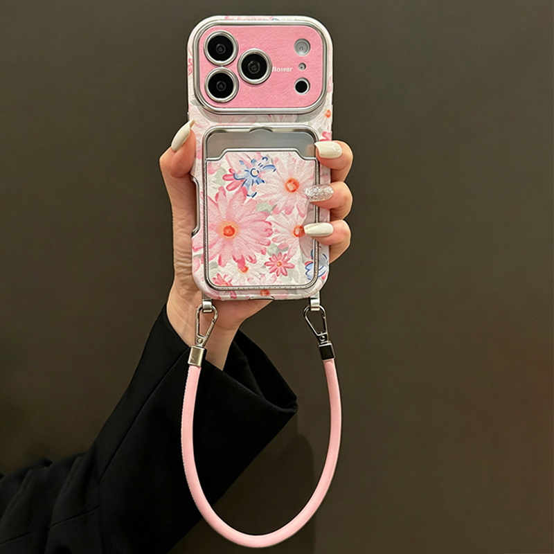 Rosa Blumenmuster Kunstleder-T – Phone Accessories Hippers Bewertung und Preis
