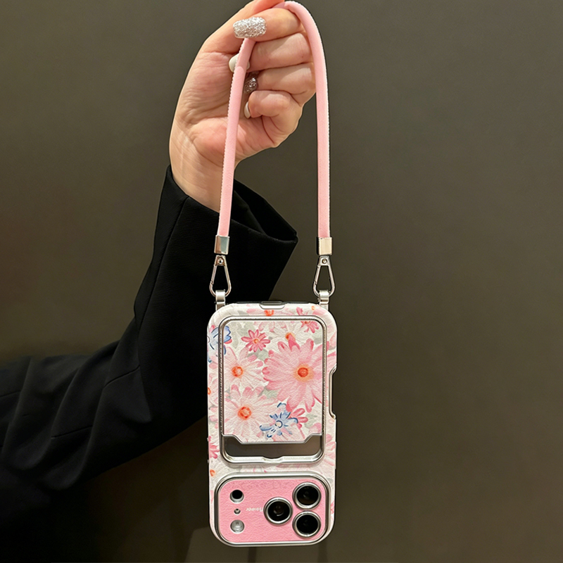Rosa Blumenmuster Kunstleder-T – Phone Accessories Hippers Bewertung und Preis
