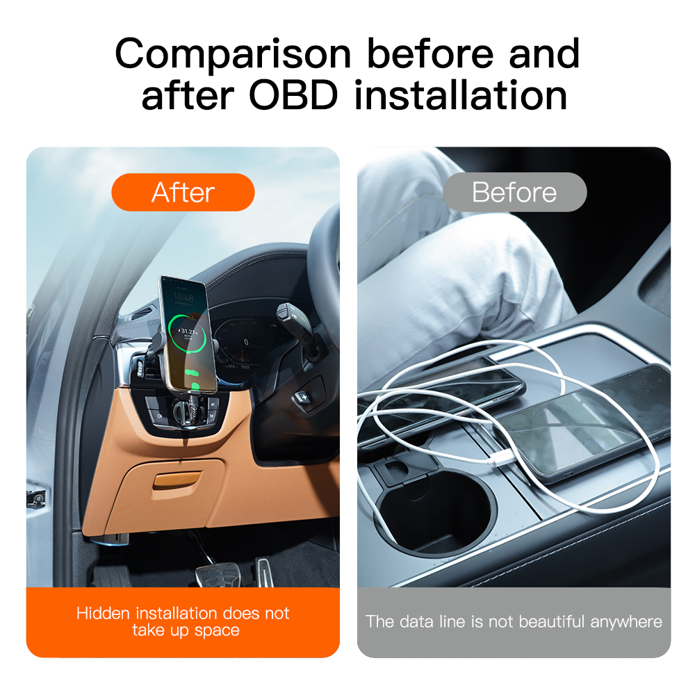 Premium-Auto-OBD-Ladegerät-Hub – Phone Accessories Types Bewertung und Preis