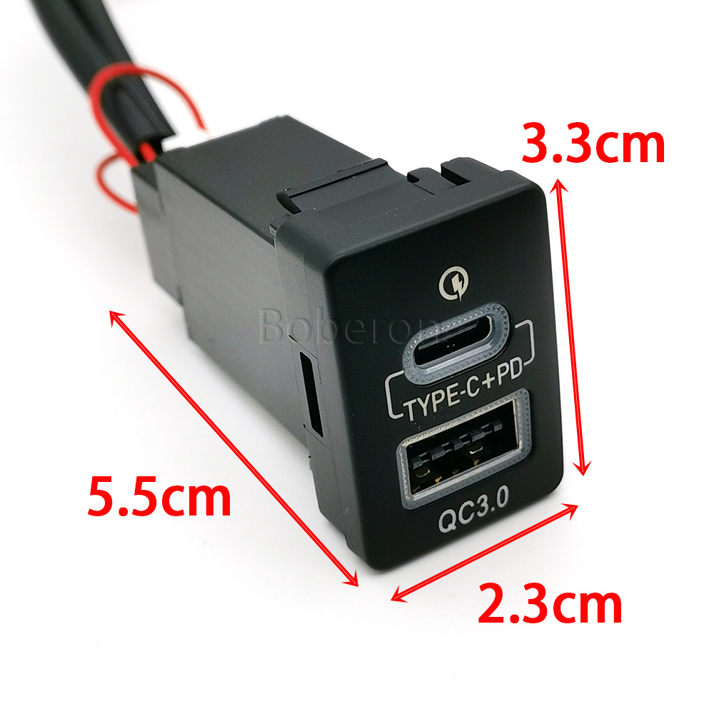 Blaues LED QC3.0 USB Auto-Dopp – Phone Accessories Types Bewertung und Preis
